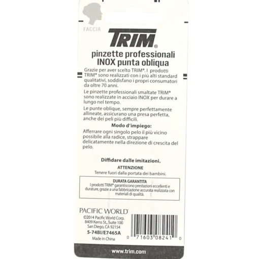 TRIM PINZETTA INOX SMALTATA ROSA 5-74 BI