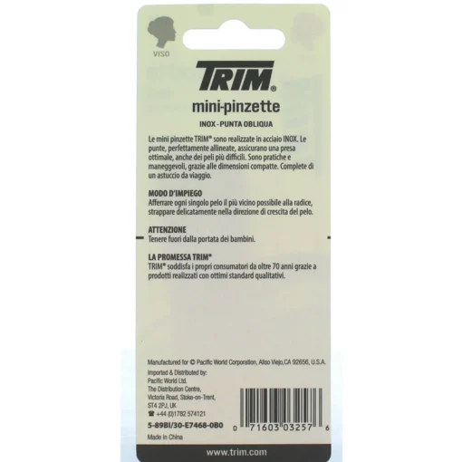 TRIM PINZETTE MINI DA VIAGGIO+ASTUCCIO 5-89 BI
