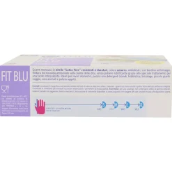 TULIP FIT BLU GUANTI NITRILE BLU SENZA POLVERE MONOUSO 100 PZ TAGLIA 8-8,5