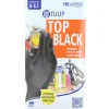 TULIP TOP BLACK GUANTI IN NITRILE SENZA POLVERE MONOUSO 100 PZ MISURA 8-8,5