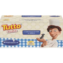 TUTTO CUCINA ASCIUGATUTTO IN FOGLI 154 PEZZI EDIZIONE DISNEY RATATOUILLE CON DECORO