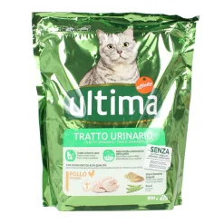 ULTIMA CAT TRATTO URINARIO CROCCHETTE POLLO - RISO - PISELLI BUSTA 800 grammi