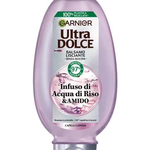 ULTRA DOLCE BALSAMO LISCIANTE INFUSO DI ACQUA DI RISO & AMIDO CAPELLI LUNGHI 200 ML