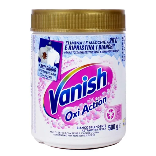 VANISH SMACCHIATORE OXI ACTION POLVERE BIANCO SPLENDENTE 500 GRAMMI