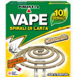 VAPE SPIRALI DI CARTA CITRONELLA 10 PEZZI