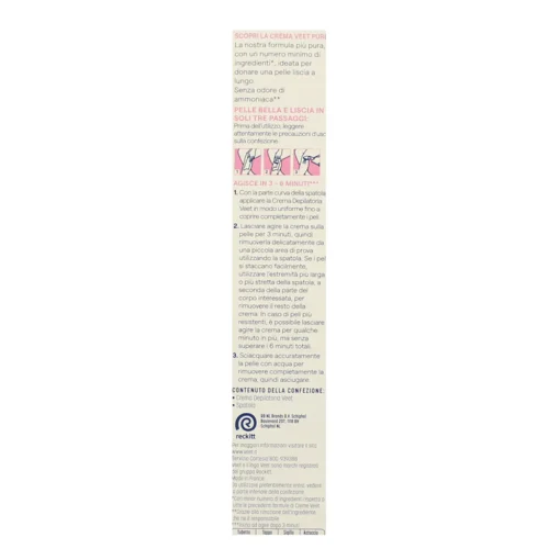 VEET CREMA DEPILATORIA 200 ML.PURE PELLI NORMALI