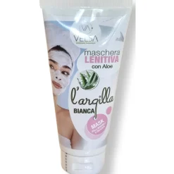 VELSA MASCHERA VISO LENITIVA CON ALOE L'ARGILLA BIANCA PELLI NORMALI O DELICATE 100 ML