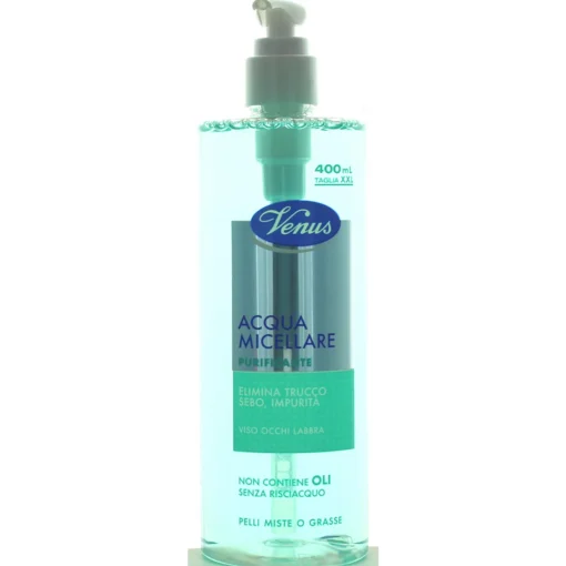 VENUS ACQUA MICELLARE PURIFICANTE PELLI MISTE O GRASSE 400 ML