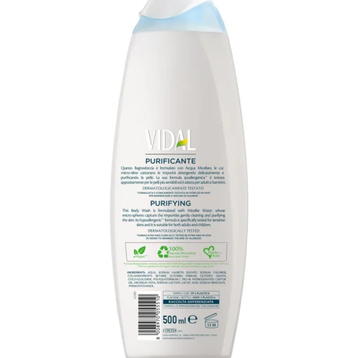 VIDAL BAGNO SCHIUMA 500 ML HYDRA PURE