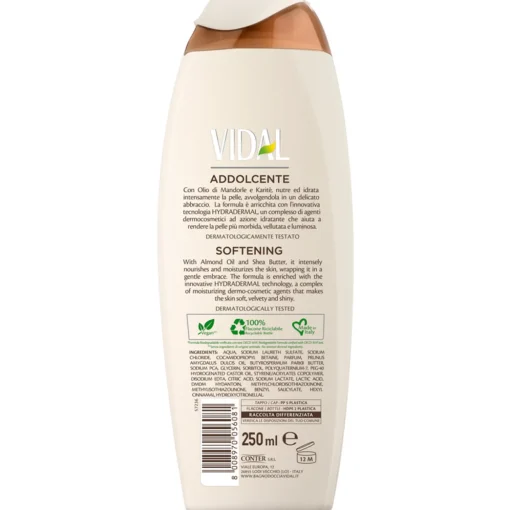 VIDAL DOCCIA SCHIUMA250 ML ALMOND & KARITE