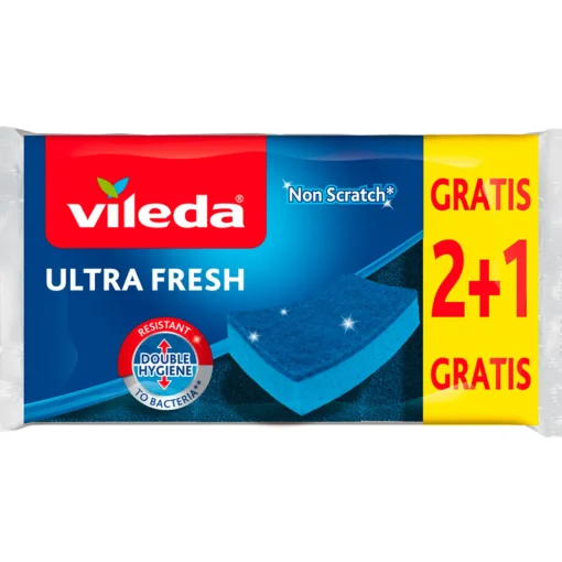 VILEDA ABRASIVO ULTRA FRESH ANTIGRAFFIO 2+1 PEZZI