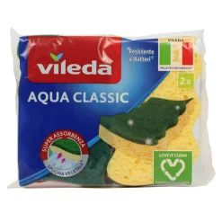 VILEDA AQUA CLASSIC SPUGNA NATURAL ABRASIVA 2 PZ.
