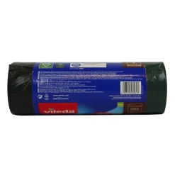 VILEDA ECOBAG 100% RICICLATO 12 SACCHI PATTUMIERA CON MANIGLIE 50 LT 70x75