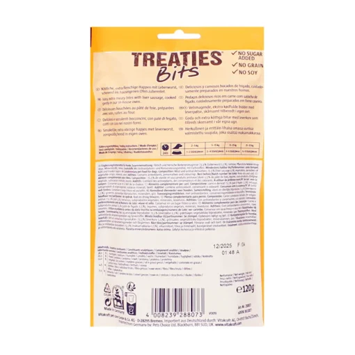 VITAKRAFT CANE TREATIES BITS CON FEGATO BUSTA 120 grammi