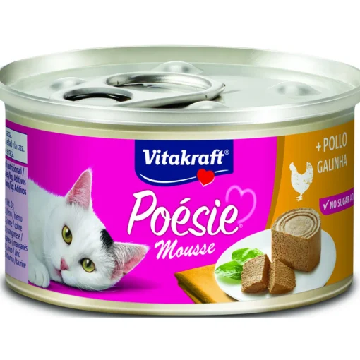 VITAKRAFT CAT POESIE MOUSSE POLLO LATTINA 85 grammi