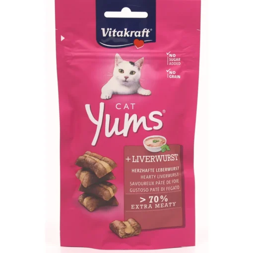 VITAKRAFT CAT YUMS MORBIDI COROCCANTINI CON PATE' FEGATO BUSTA 40 grammi