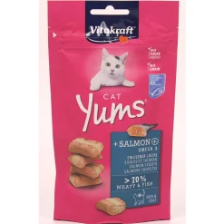 VITAKRAFT CAT YUMS MORBIDI CROCCANTINI CON SALMONE BUSTA 40 grammi