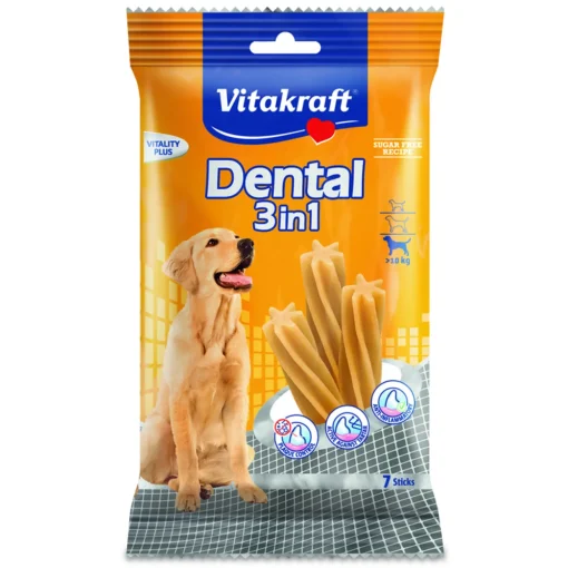 VITAKRAFT DENTAL 3in1 7 STICKS MEDIUM PER CANI +10 Kg