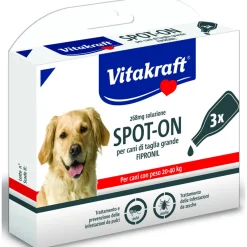 VITAKRAFT SPOT-ON FIPRONIL 268mg SOLUZIONE ANTIPARASSITARIO REPELT PER CANI TAGLIA GRANDE PESO 20-40 KG