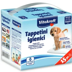 VITAKRAFT TAPPETINI IGIENICI ANIMALI CANE E GATTO CM 60x60 15 PZ