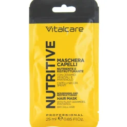 VITALCARE NUTRITIVE MASCHERA NUTRE E RISTRUTTURA CAPELLI SECCHI-SPENTI BUSTINA MONODOSE 25 ML