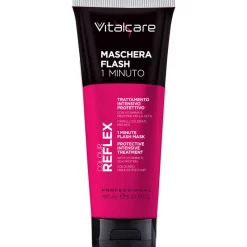 VITALCARE REFLEX COLOUR MASCHERA FLASH 1 MINUTO TRATTAMENTO INTENSIVO PROTETTIVO CAPELLI COLORATI, MECHES TUBO 190 ML