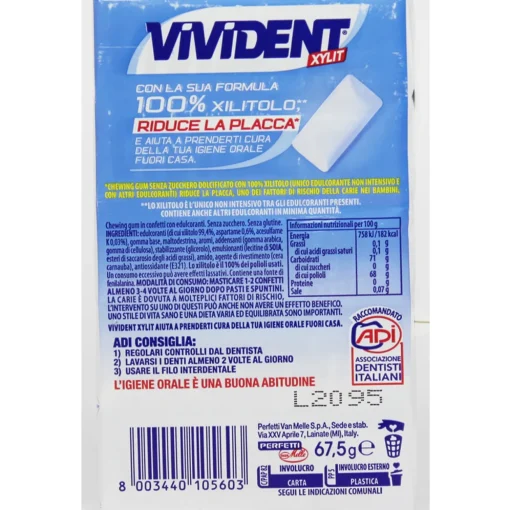 VIVIDENT XYLIT SENZA ZUCCHERO 5 PACKS