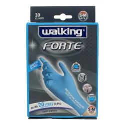 WALKING GUANTO FORTE NITRILE 30 PEZZI MISURA M 6-7 1/2 - DISP MED CL 1