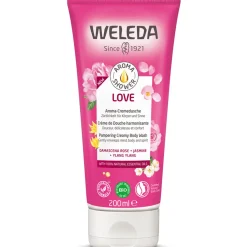 WELEDA AROMA SHOWER DOCCIA LOVE DAMASCENA ROSE, JASMINE, YLANG YLANG TUBO 200 ML