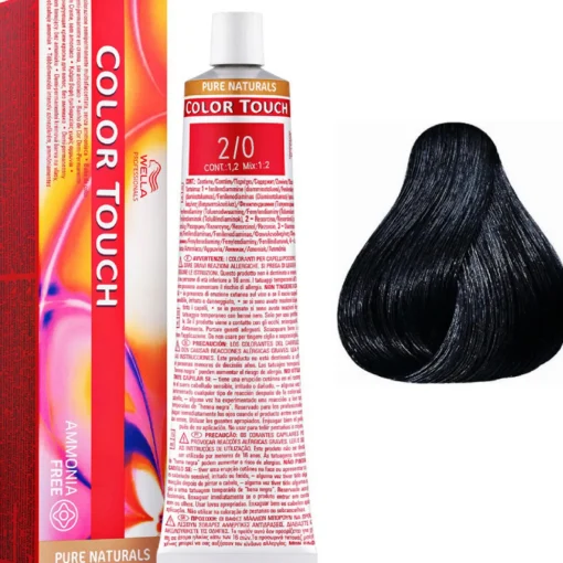 WELLA COLOR TOUCH AMMONIA FREE 2/0 NERO