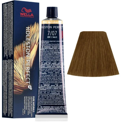 WELLA KOLESTON PERFECT ME PURE NATURALS TINTURA CAPELLI 7/07 BIONDO MEDIO NATURALE SABBIA