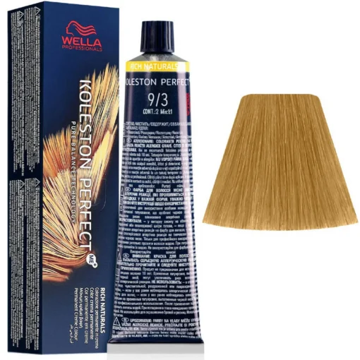WELLA KOLESTON PERFECT ME PURE NATURALS TINTURA CAPELLI 9/3 BIONDO CHIARO DORATO
