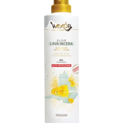 WEXOR ELISIR LAVAINCERA DETERGENTE IN GEL PROFUMANTE CON CERA CARNAUBA 750 ML ZAGARA, FIOR DI LOTO E ACCORDO MEDITERRANEO
