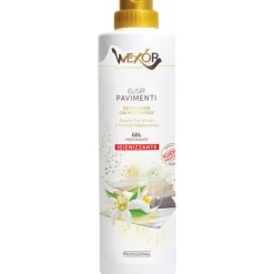 WEXOR ELISIR PAVIMENTI DETERGENTE IN GEL PROFUMANTE IGINIZZANTE CON MICROCAPSULE 750 ML ZAGARA, FIOR DI LOTO E ACCORDO MEDITERRANEO