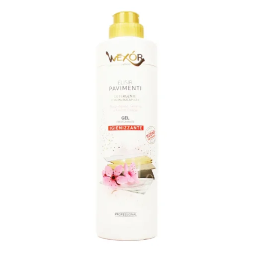WEXOR ELISIR PAVIMENTI DETERGENTE GEL PROFUMANTE IGIENIZZANTE CON MICROCAPSULE ROSA INGLESE, GERANIO E FIORI DI CILIEGIO 750 ML