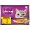 WHISKAS CORE 1+ SELEZIONE DELICATA BUSTA 4x85gr POLLO, TACCHINO IN SALSA