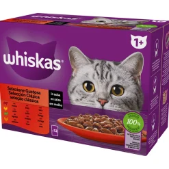 WHISKAS CORE 1+ SELEZIONE GUSTOSA BUSTA 12x85g