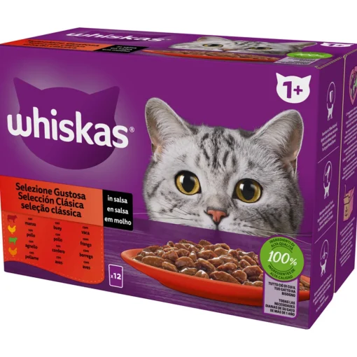 WHISKAS CORE 1+ SELEZIONE GUSTOSA BUSTA 12x85g