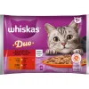 WHISKAS DUO 1+ MIX GUSTOSO BUSTA 4x85gr MANZO/POLLAME, AGNELLO/ANATRA IN GELATINA