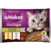WHISKAS PURE DELIGHT MENU' ASSORTITO BUSTA 4x85gr POLLO, SALMONE IN GELATINA