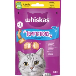 WHISKAS TEMPTATIONS SALMONE BUSTA 60gr