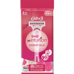 WILKINSON EXTRA3 MY INTUITION ESSENTIALS COLOR MIX RASOIO 4 PEZZI DONNA