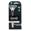 WILKINSON RASOIO QUATTRO ESSENTIAL 4 TITANIUM SENSITIVE 4 LAME MANICO + 1 RICAMBIO SUL RETRO