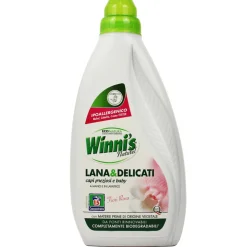 WINNI'S DETERSIVO BUCATO A MANO E LAVATRICE LIQUIDO CONCENTRATO IPOALLERGENICO LANA & DELICATI CAPI PREZIOSI E BABY FIORI ROSA 15 LAVAGGI 750 ML