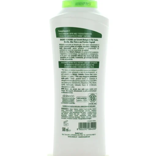 WINNI'S NATUREL THE' VERDE BAGNOSCHIUMA 500 ML