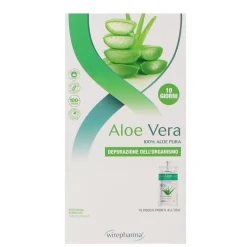 WIREPHARMA ALOE VERA 100% PURA 10 POUCH DA 70 ML INTEGRATORE ALIMENTARE
