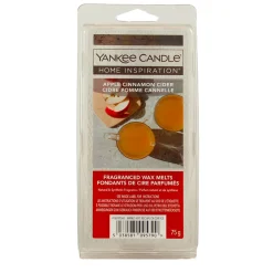 YANKEE CANDLE HOME INSPIRATION BLISTER 6 CUBETTI DI CERA DA SCIOGLIERE - APPLE CINNAMON CIDER