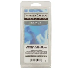 YANKEE CANDLE HOME INSPIRATION BLISTER 6 CUBETTI DI CERA DA SCIOGLIERE - SOFT COTTON
