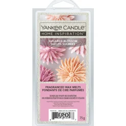 YANKEE CANDLE HOME INSPIRATION BLISTER 6 CUBETTI DI CERA DA SCIOGLIERE - SUGARED BLOSSOM