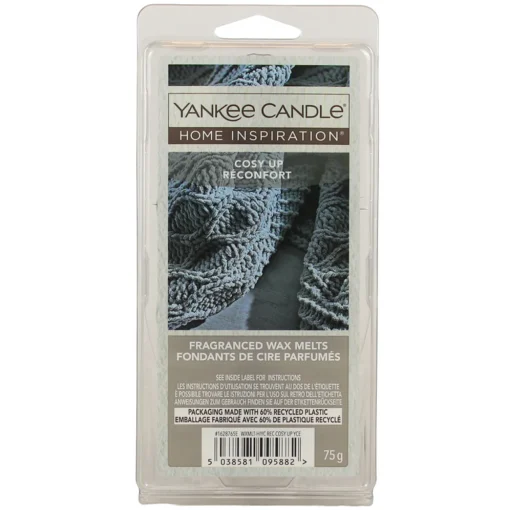 YANKEE CANDLE HOME INSPIRATION BLISTER 6 CUBETTI DI CERA DA SCIOGLIERE - COSY UP